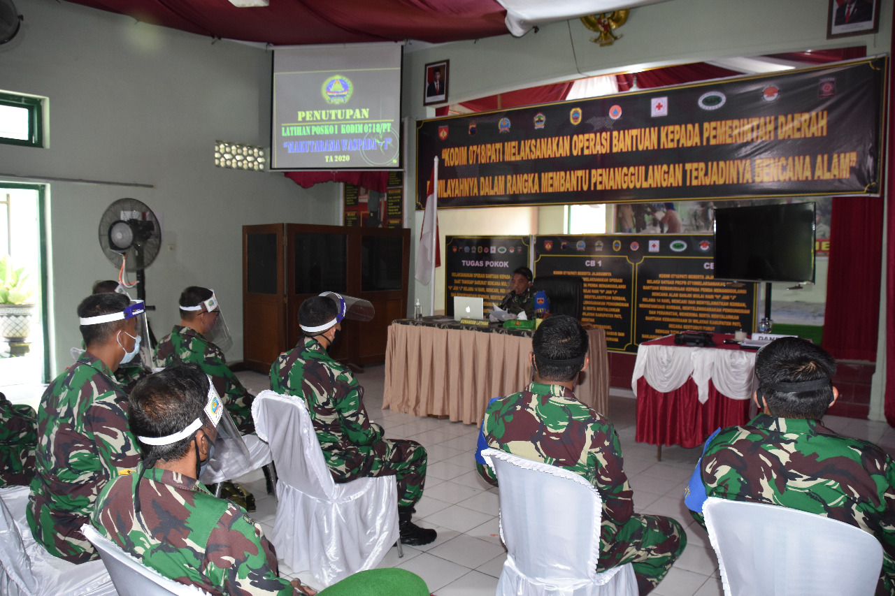 Latihan Posko I Kodim 0718/Pati Resmi Ditutup